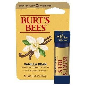 NWT Burt’s Bees Vanilla Bean Lip Balm Paper Tube